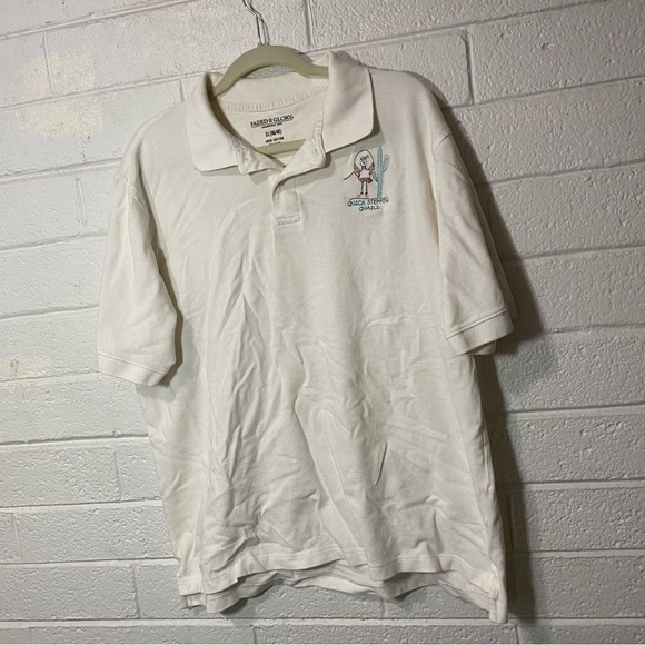 Men’s XL Polo Quail Jumprope Bird Quirky Embroidered Stitch Quick Steppin Quails - Picture 7 of 7